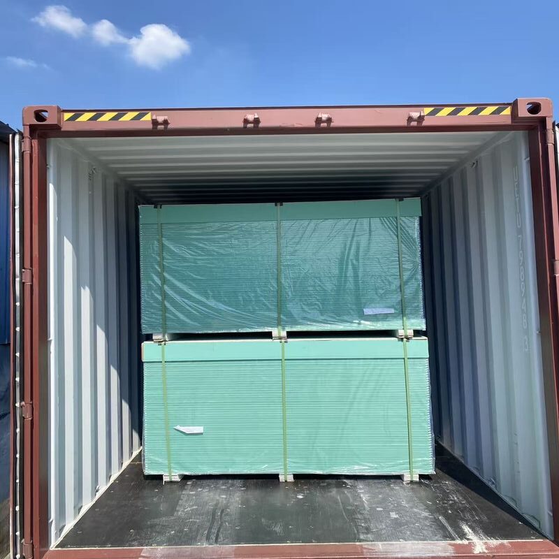 Gypsum board container packaging