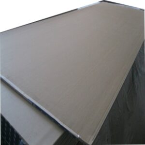 Gypsum board panel close-up