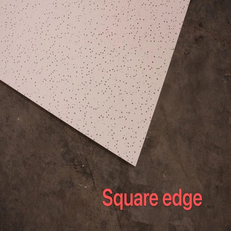 Mineral fiber tile square edge