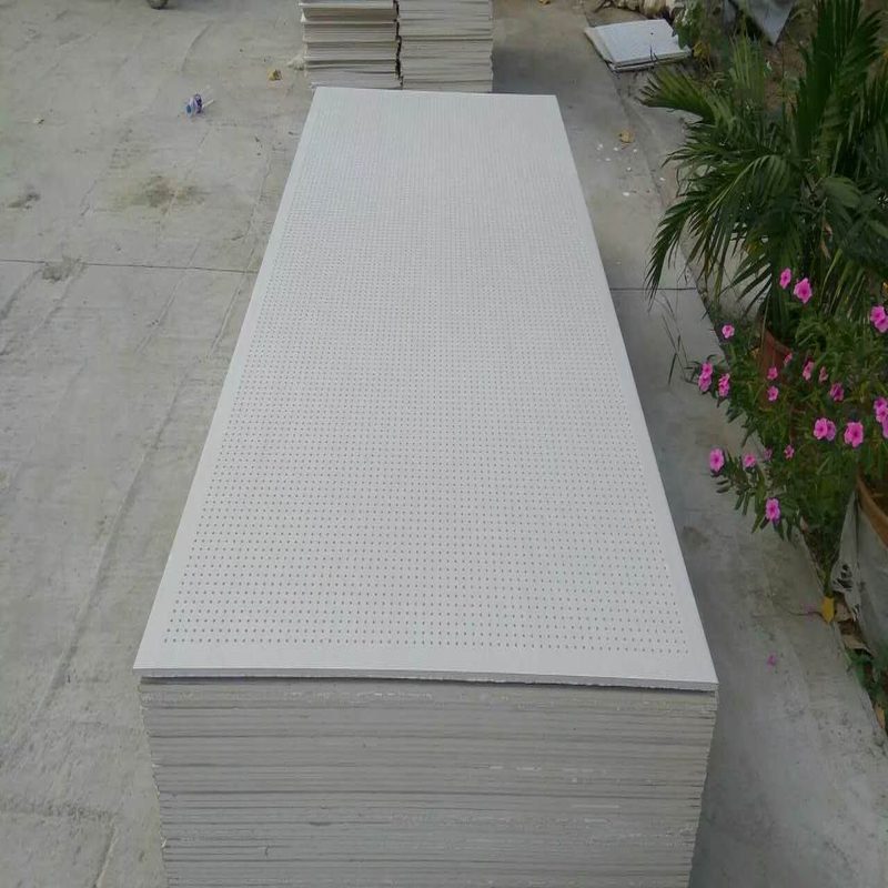 White PVC gypsum ceiling tile stack
