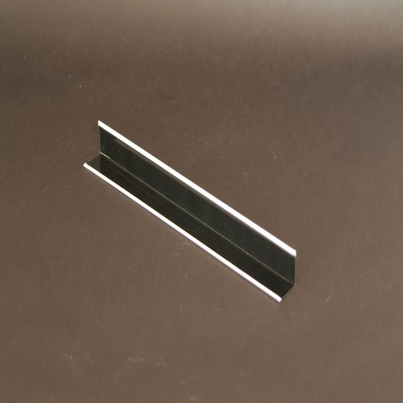 Black L-shaped wall angle profile