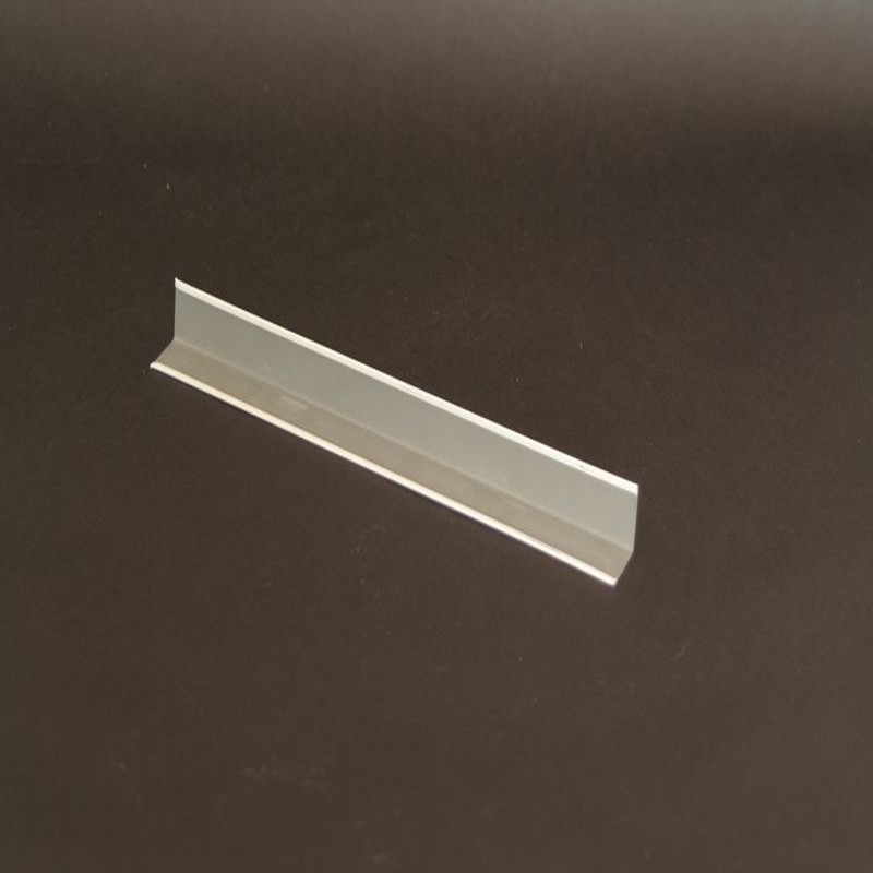 White L-shaped wall angle profile