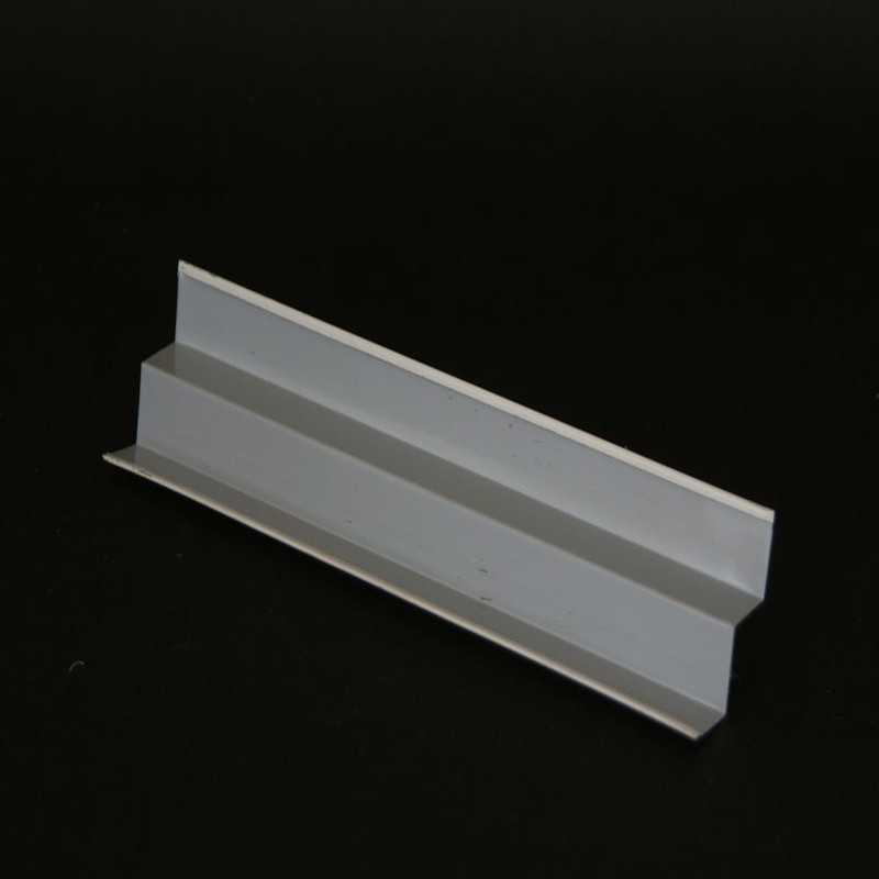 White W-shaped wall angle profile